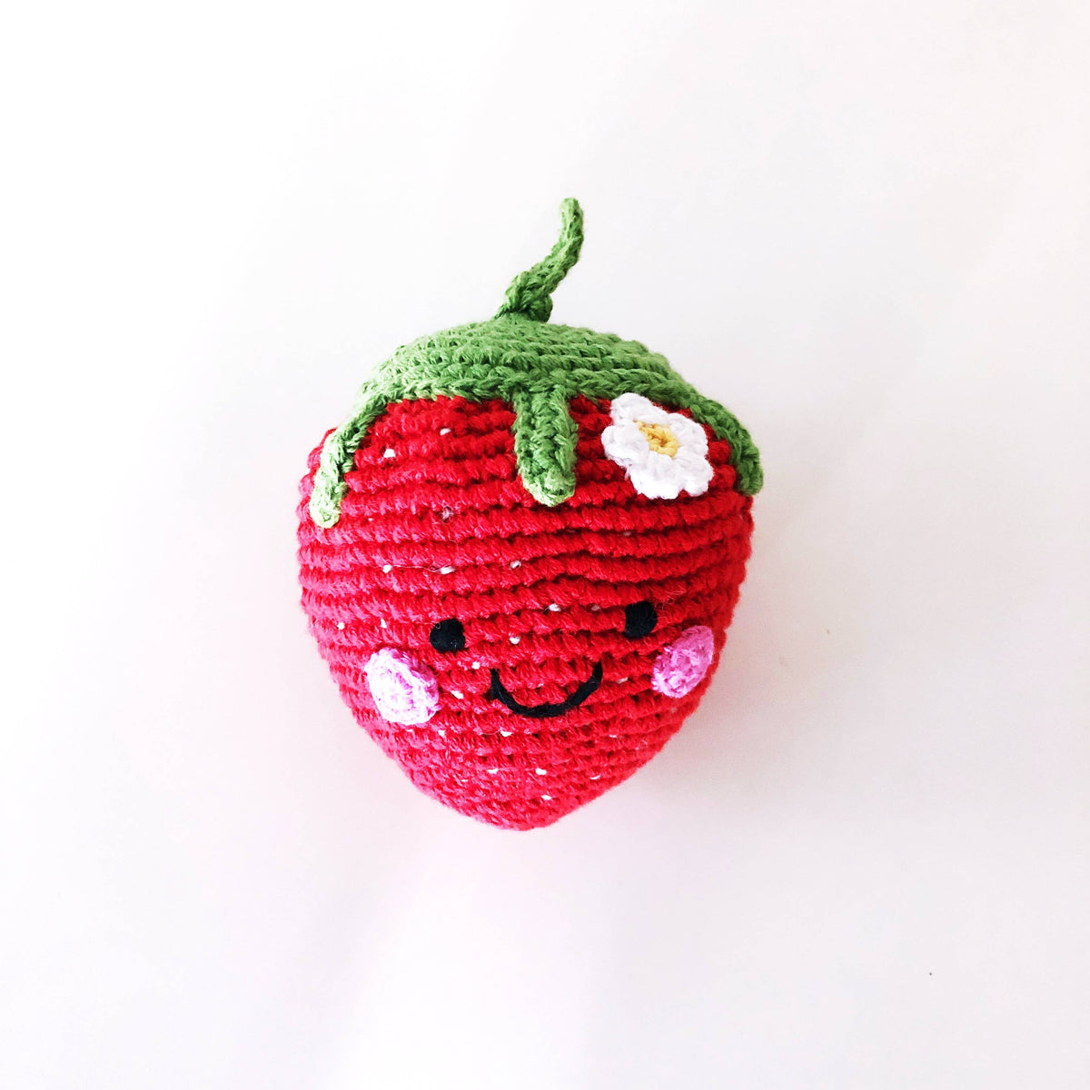 Pebble | Pretend Play Food Rattle - Strawberry – Wonder and Wilde